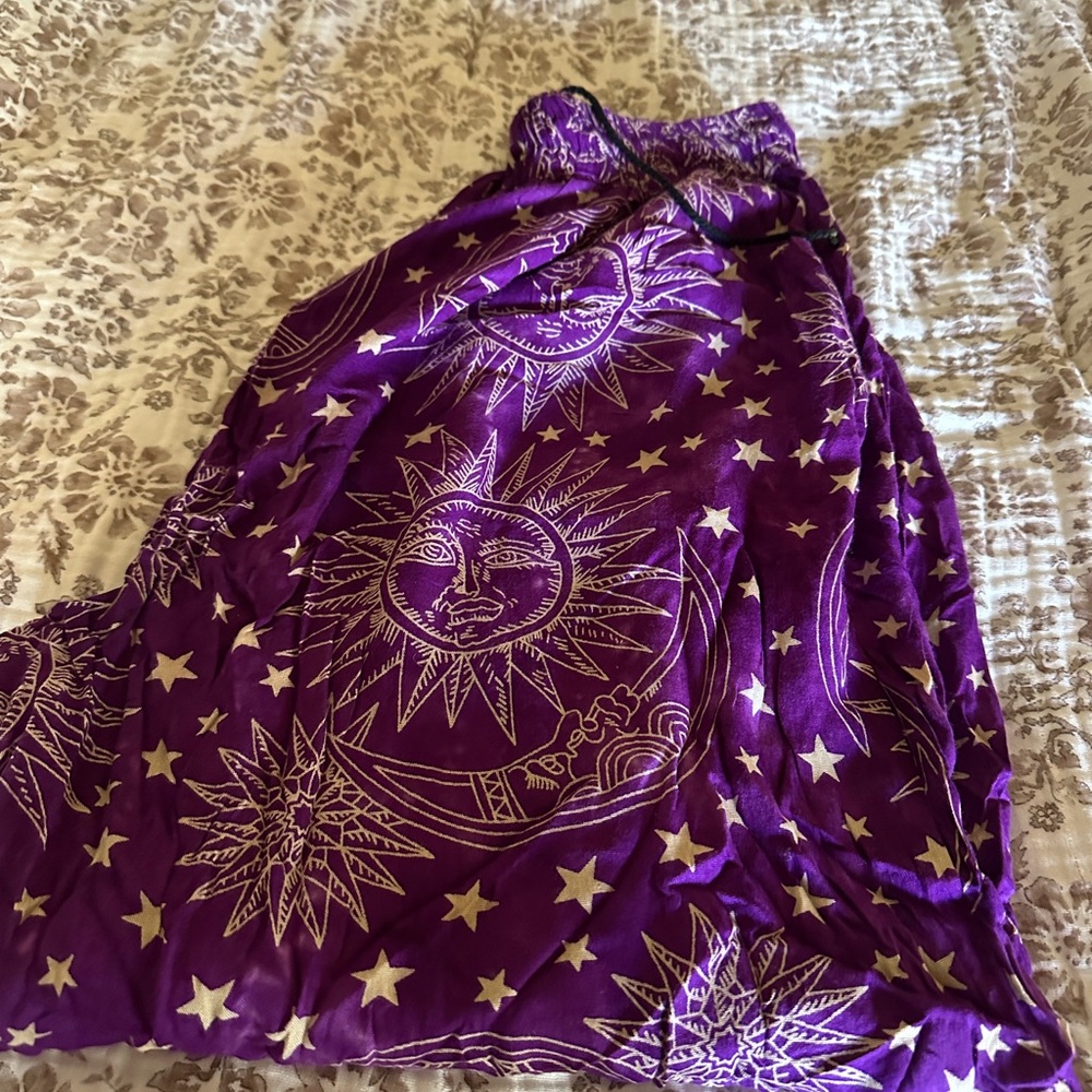 Purple Star Patterned Pants - image 4